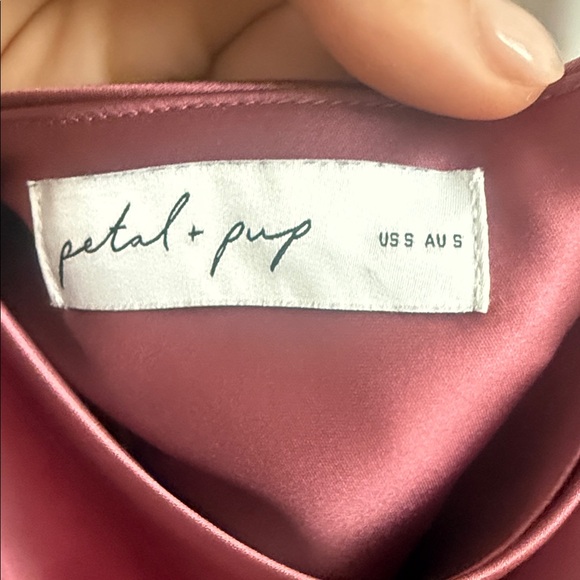 Petal & Pup Satin Tie-Shoulder Maxi Dress - Picture 3 of 9